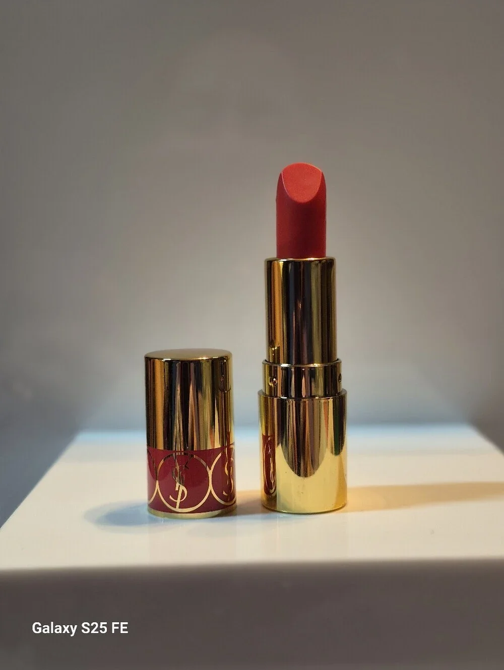 YSL Rouge a Levres Volupte Shine Lipstick: Corail Incandescent (12) .05oz TS New